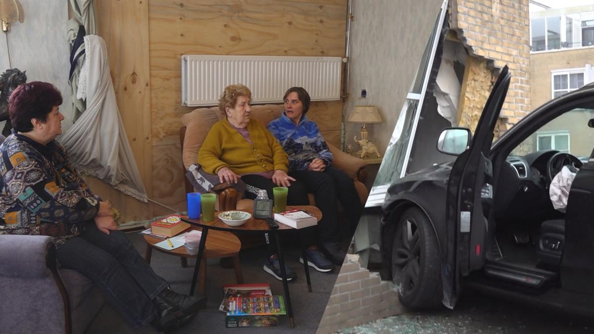 Aan gort gereden buitenmuur van Gina na zes weken nog steeds niet gerepareerd