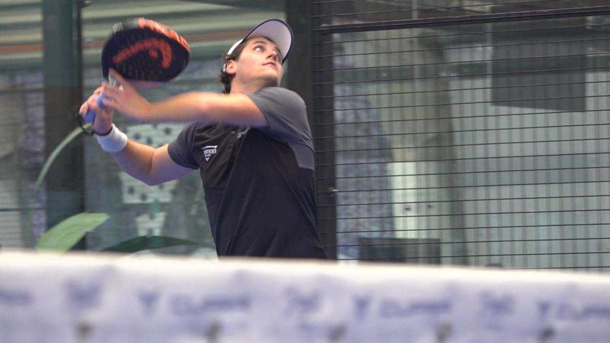 Voormalig tennistalent Moos Sporken schittert voor padelclub uit Santpoort-Noord