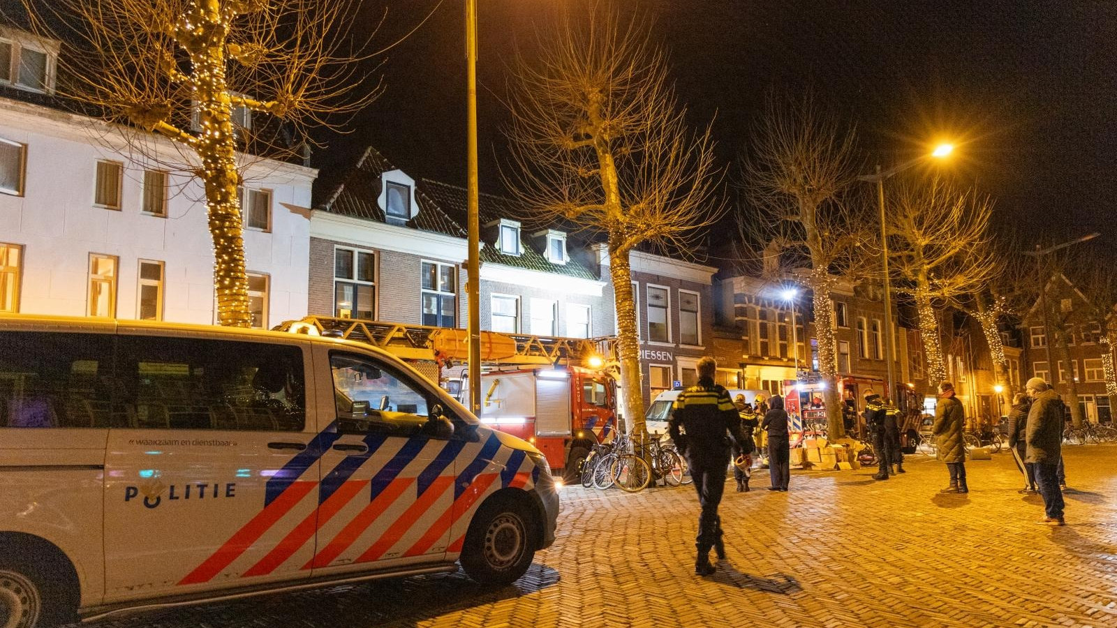 Brand bij wasserette Botermarkt in Haarlem 