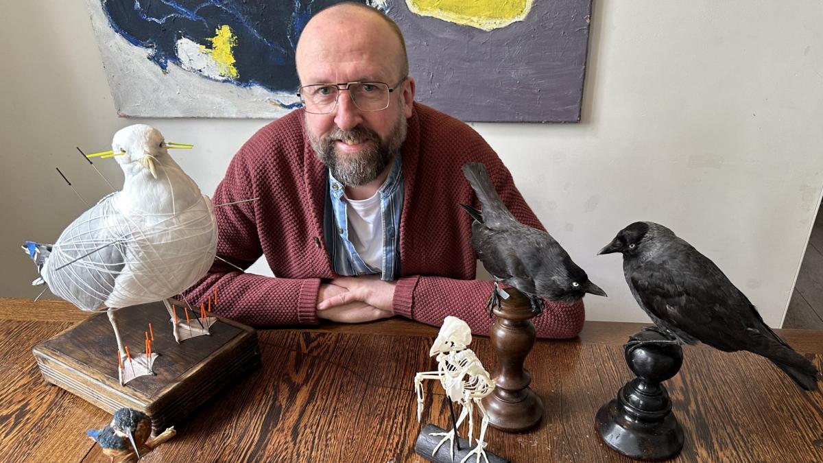 Meneer Vreeswijk zet dode dieren op: tijdens kunstroute weerlegt hij misverstanden