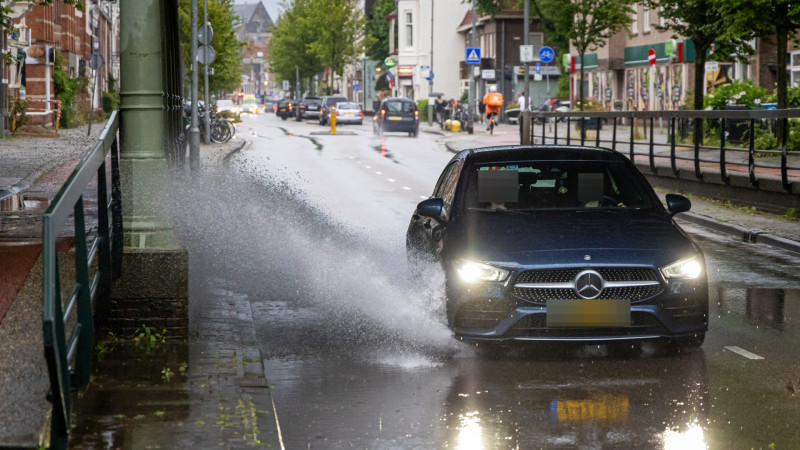 Wateroverlast in Haarlem en Overveen