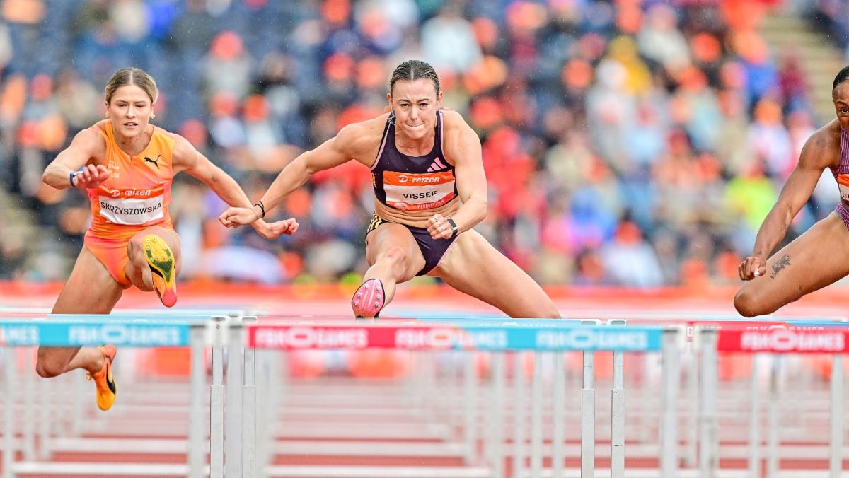 Twee Nederlandse records op één dag voor hordeloopster Nadine Visser