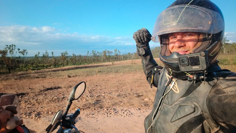 Luke Tesselaar op zijn eerdere off road-reis door Australië