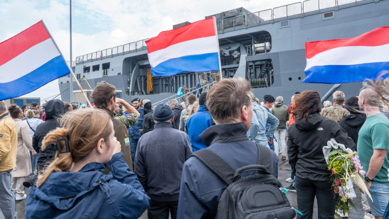 Aankomst Karel Doorman