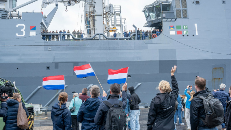 Aankomst Karel Doorman