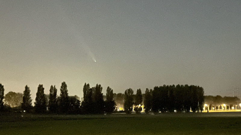 Komeet Tsuchinshan in Nieuw-Vennep