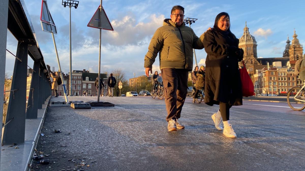 Code oranje op Texel door ijzel vannacht, code geel in rest provincie