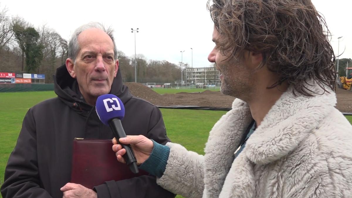 NH Sport: voorbereidingen sloop clubshuis en tribune HFC in Haarlem in volle gang