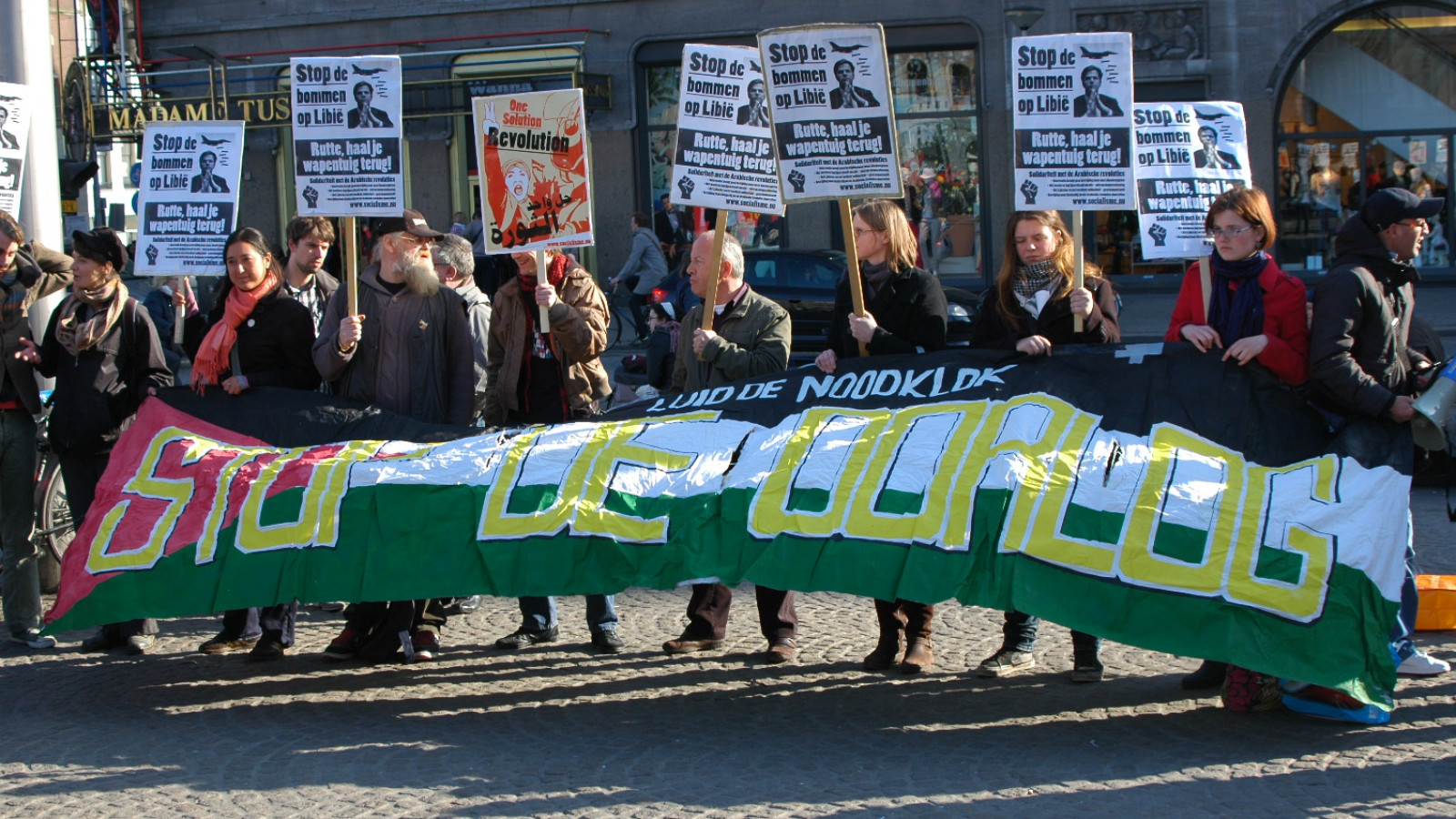 Protest tegen bombardementen op Libië NH Nieuws Protest tegen bombardementen op Libië NH Nieuws