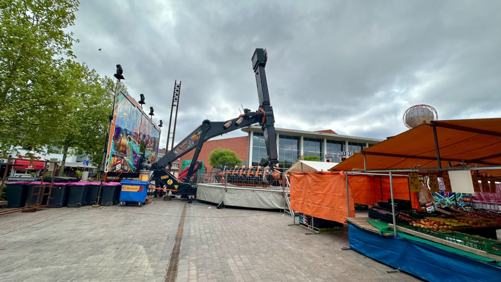 De Energizer staat voorlopig nog op het Hilversumse Marktplein