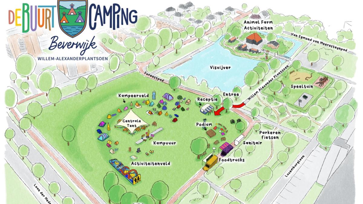 Eerste Buurtcamping Beverwijk verwacht 150 buurtbewoners voor gezellig weekend
