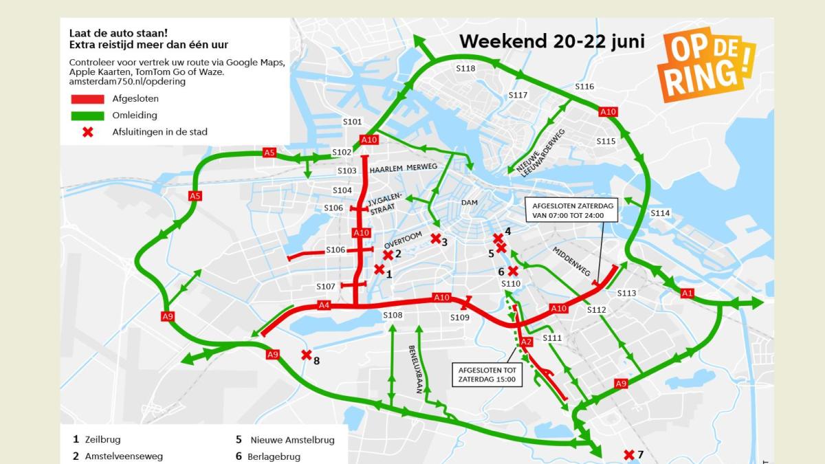 Amsterdam viert 750 jaar met Festival Op De Ring