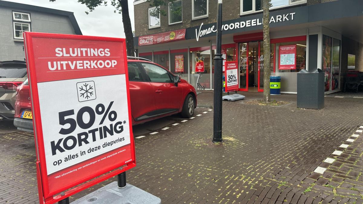 Opnieuw sluiten de deuren van een buurtsuper: 