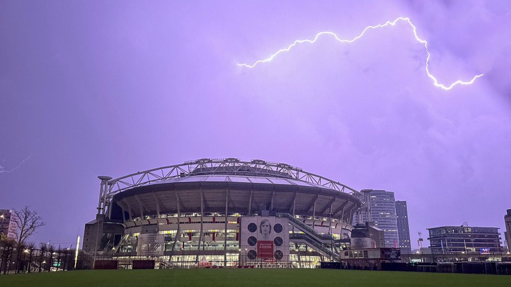 Thunderstorms expected during Ajax - PSV
