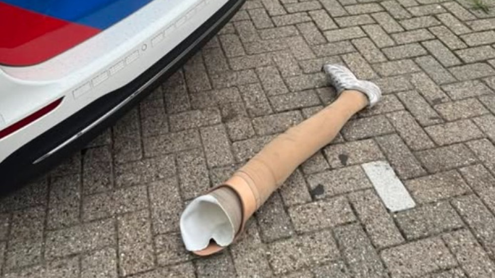 Winkeldief vlucht met snelle pas voor politie, maar verliest kunstbeen