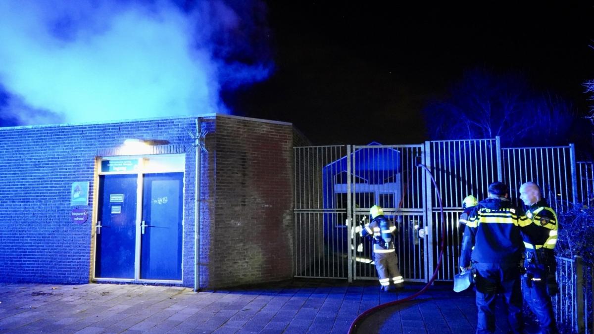 Brandstichting bij basisschool in Enkhuizen