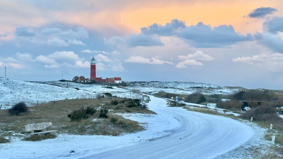 Morgen code oranje op Texel: mogelijk veel sneeuw en harde wind