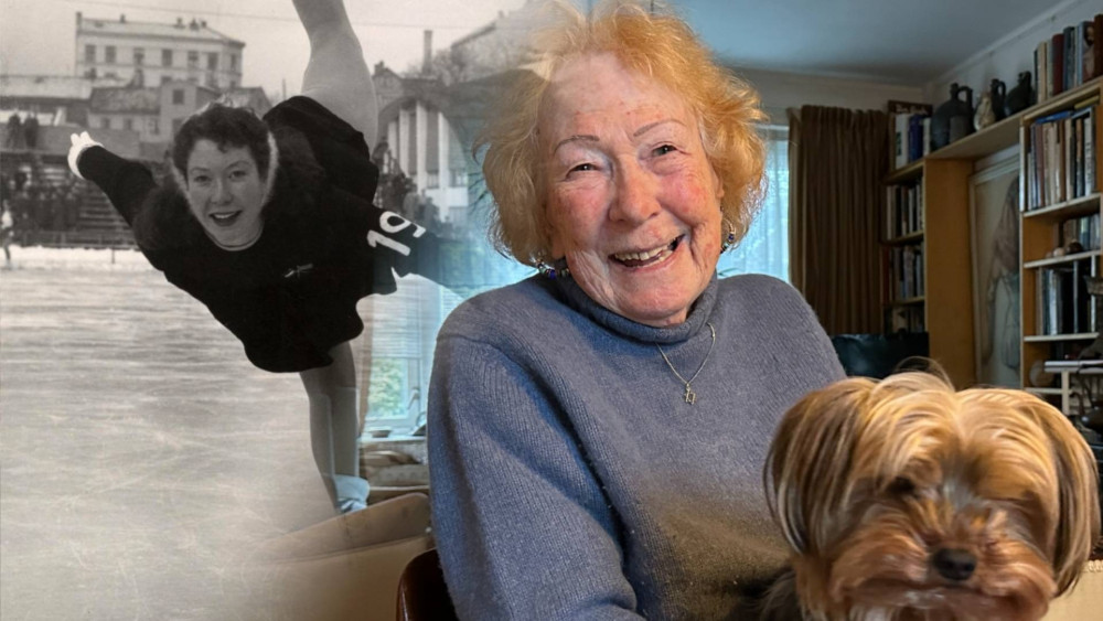 More attention from boys than from the press: Lidy (92) skated at the Olympics