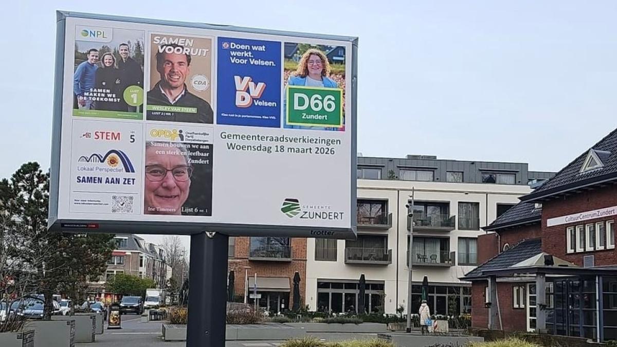 VVD Velsen prijkt op verkiezingsbord in Brabant