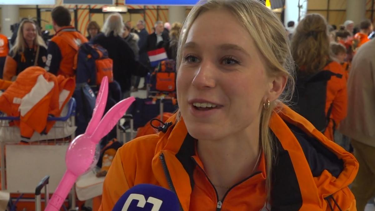 'Onze' olympische atleten feestelijk onthaald op Schiphol: 