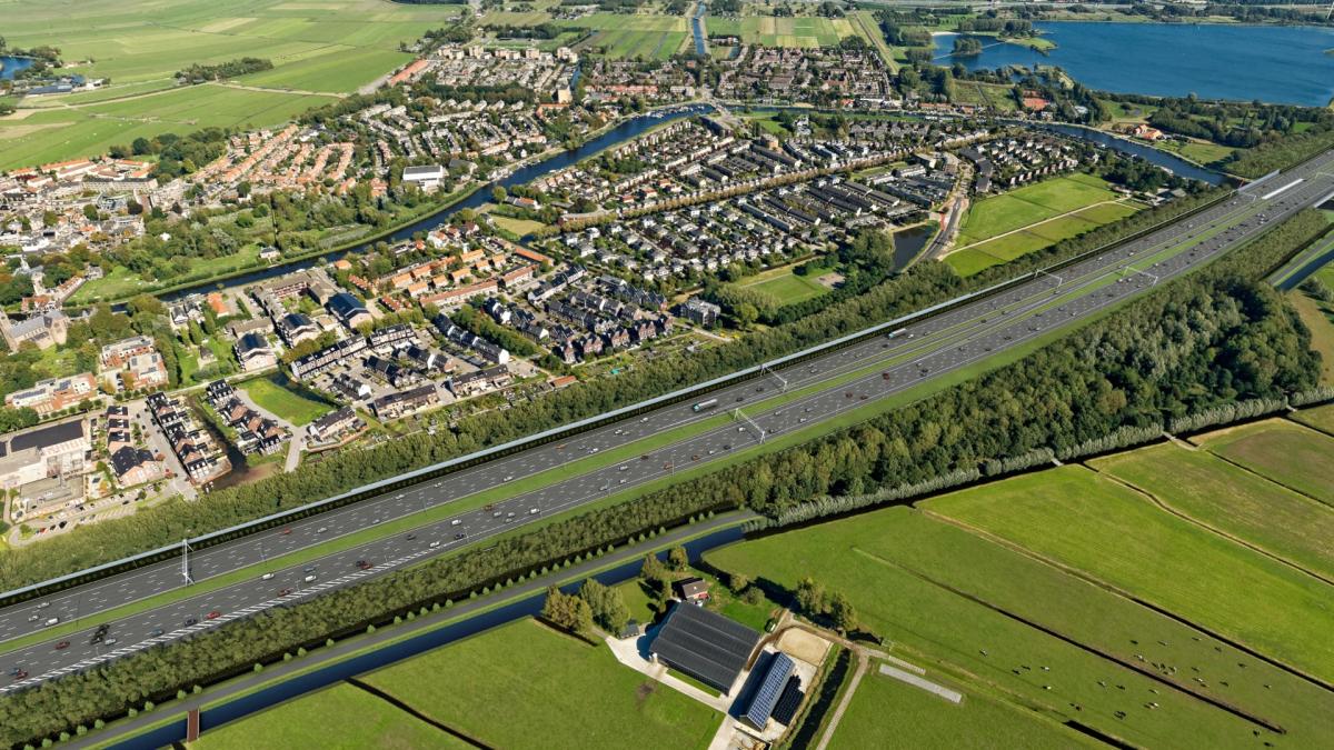 Einde avondfile lijkt in zicht: A9 bij Ouderkerk aan de Amstel verbreed