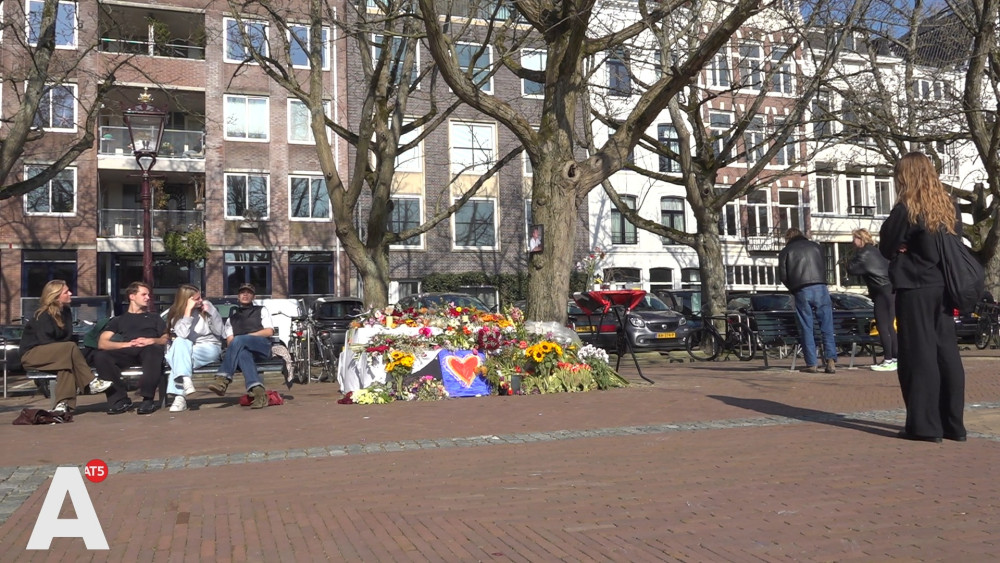 Memorial on Amstelveld for Maxime (22) killed in skiing accident