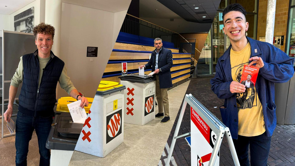 Amsterdam lead candidates head to the polls: "I have a parent-teacher meeting at my child's school in a bit"