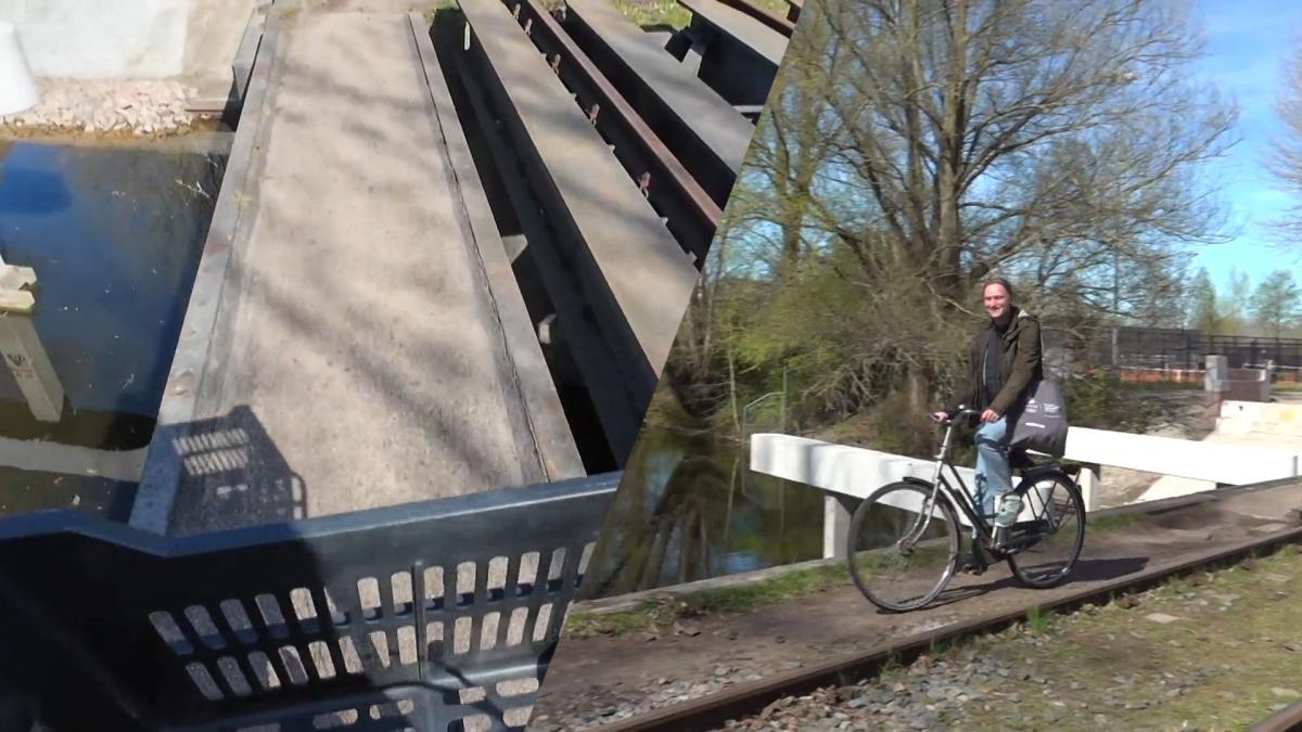 Het mag niet, maar fietsers rijden massaal langs spoor en over bruggetje Amsterdamse Bos