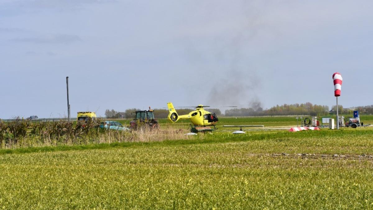 Parachutist maakt hardhandige landing op Texel