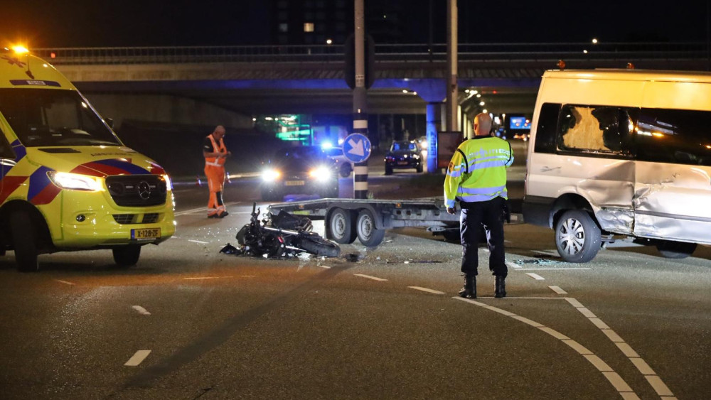 Motorcyclist injured after collision with van in Southeast