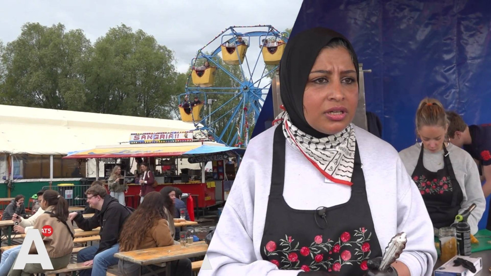 Gaza chef serves traditional Palestinian dishes at Rolling Kitchens: "Gives strength"