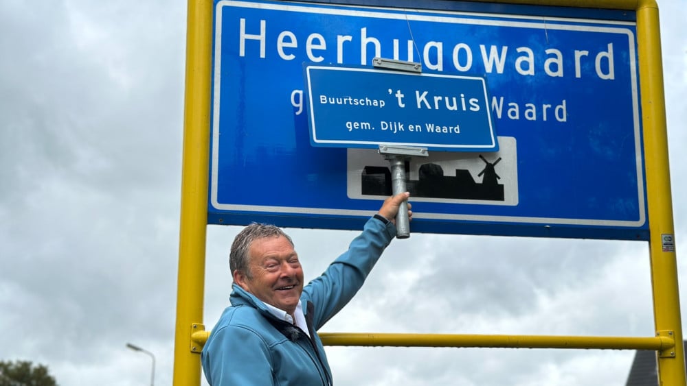 Buurtschap 't Kruis blijft vechten voor eigen 'blauwe' plaat