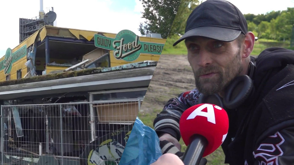 Old American restaurant demolished, squatters leave: "On to something better"