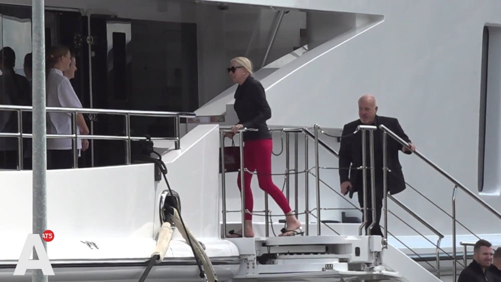 American billionaire's $70 million superyacht anchored in the IJ
