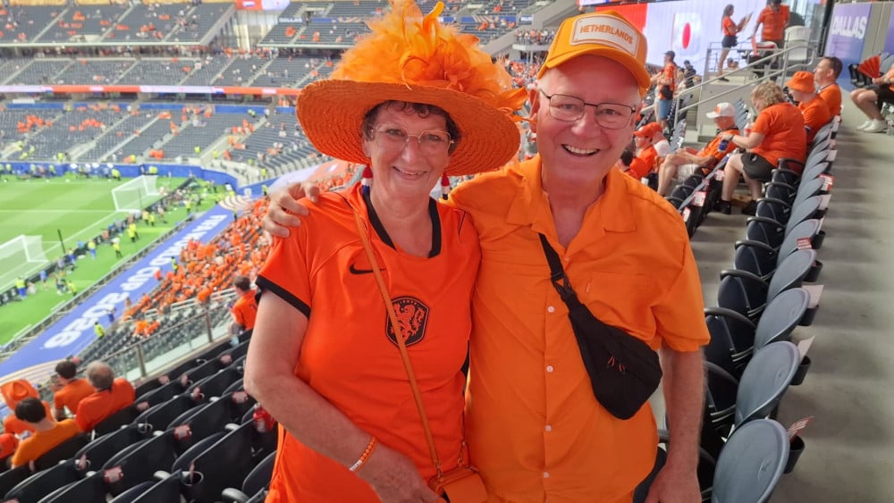 Oranjefans John en Erica eindelijk bij WK in Amerika: "Met geen pen te beschrijven"
