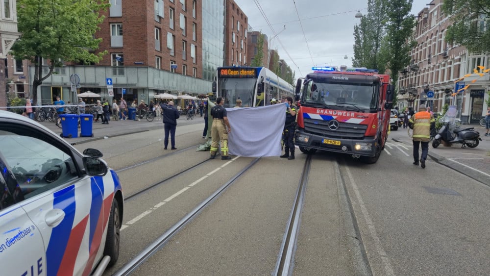 Cyclist injured in collision with tram in Amsterdam