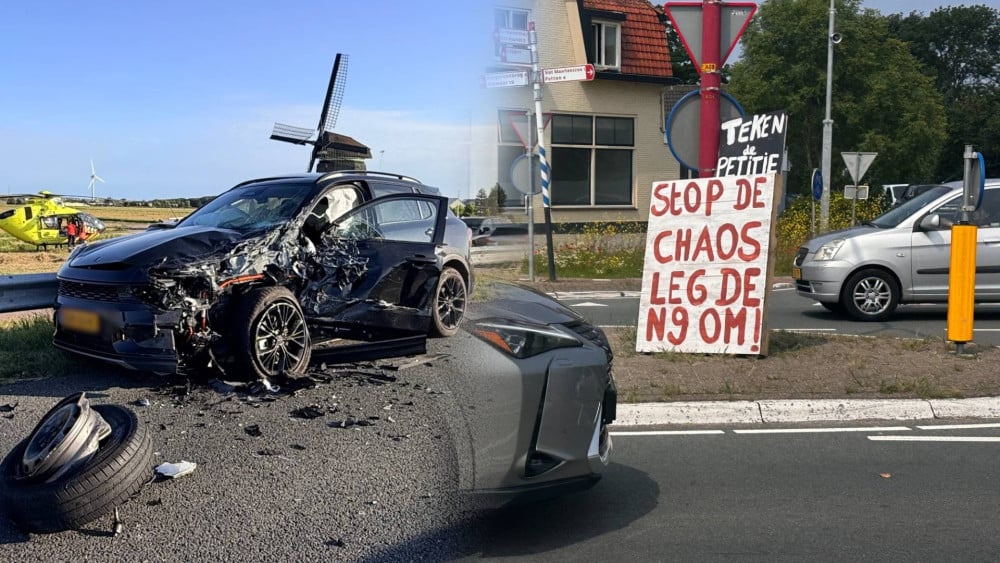 Opnieuw een ongeluk op de N9: "Het is net een circus"