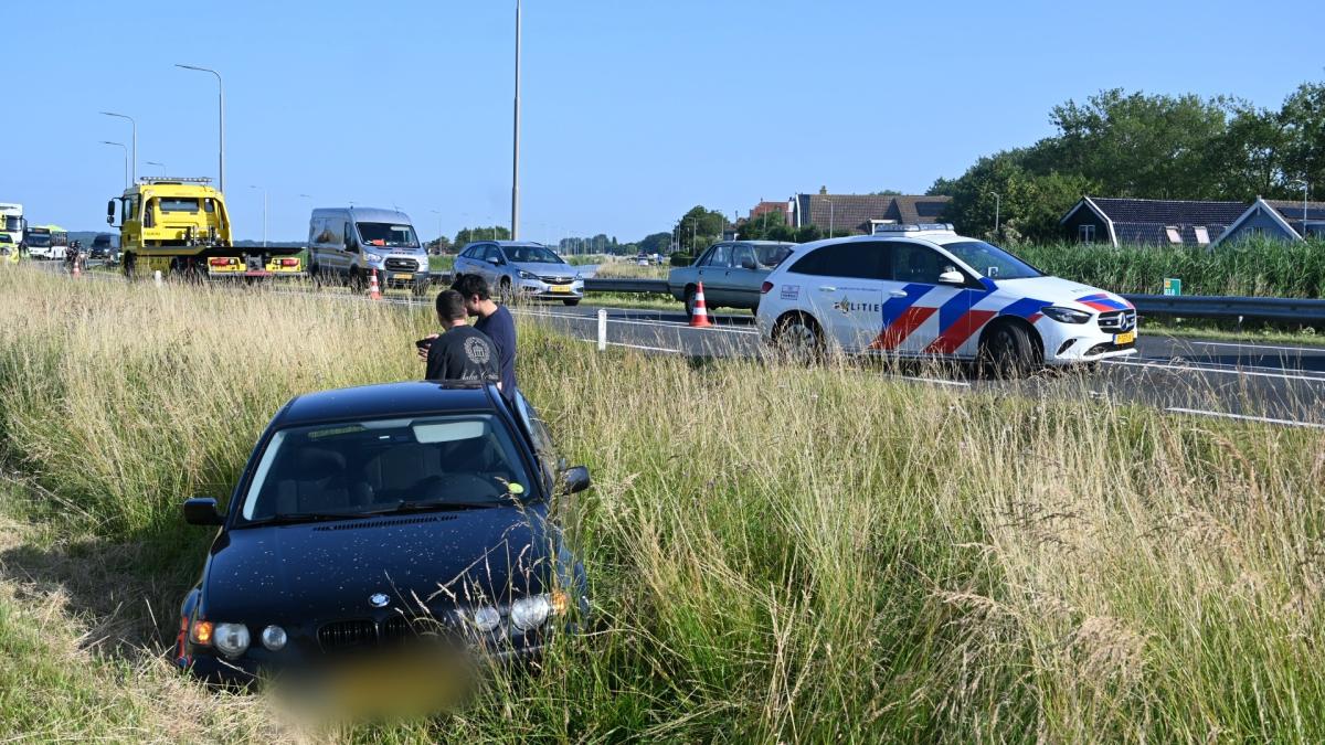 Weer ongeluk op N9: drie auto's betrokken bij botsing ter hoogte van Bergen