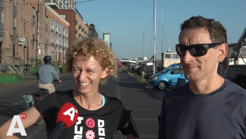 Early morning workouts on Veemkade: "If you go at the end of the day, you'll end up on a terrace instead"