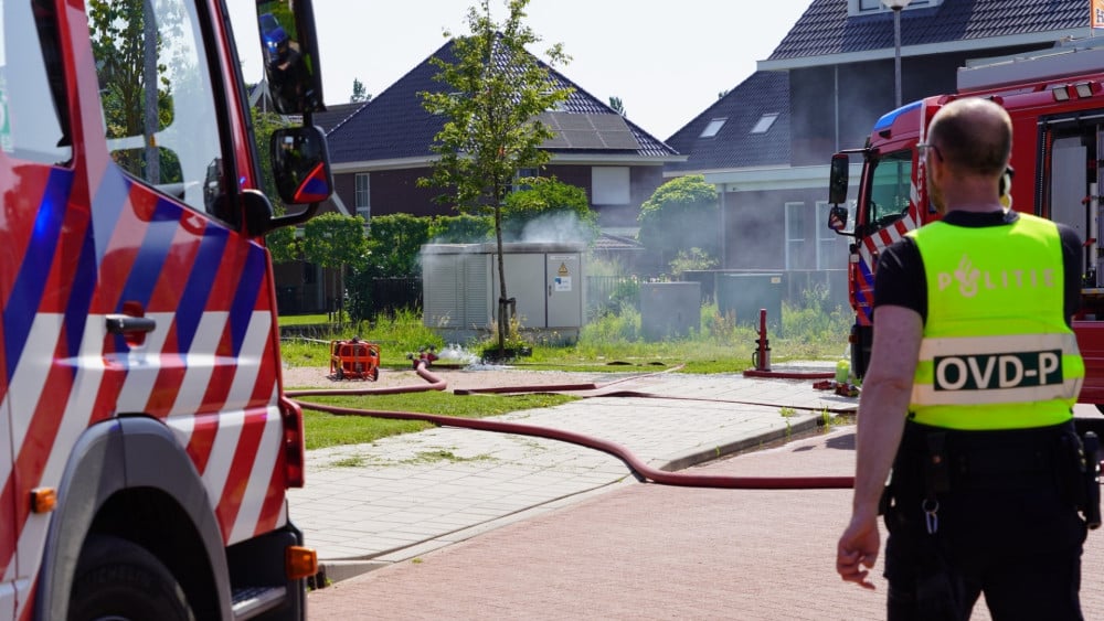 Brand in elektriciteitshuisje Hoogkarspel, stroom uitgevallen