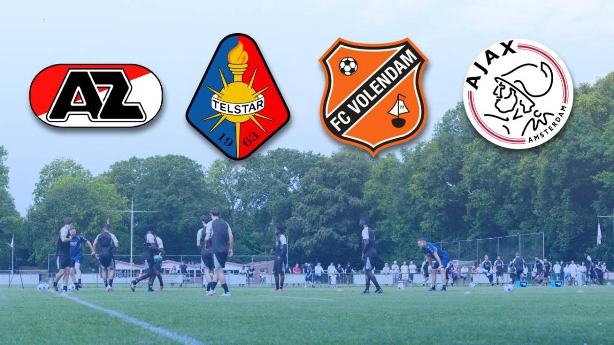 Zo zag de voorbereiding van AZ, Telstar, FC Volendam en Ajax eruit