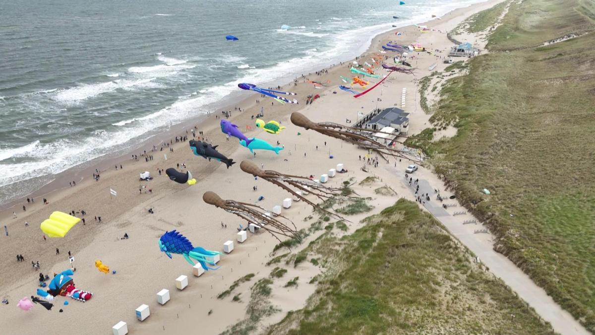 Spectaculaire vliegers trekken duizenden mensen naar strand bij Callantsoog