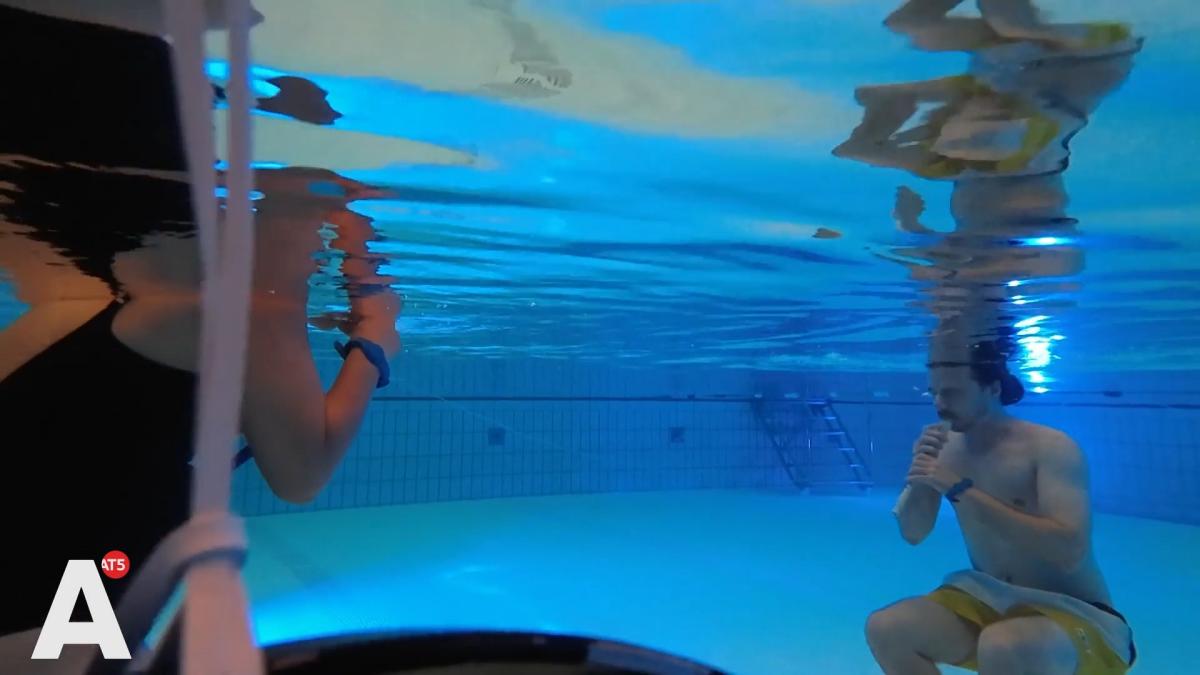 Onderwaterconcert in Marnixbad Amsterdam: 