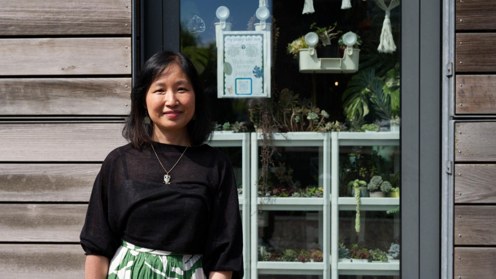 Welcome to the jungle: Jessie has over 300 houseplants in 50 square meters