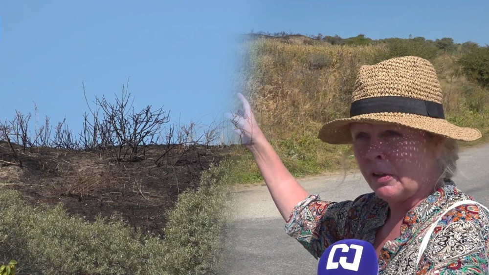 Holidaymakers see flames 'up to six meters high' next to campsite during dune fire