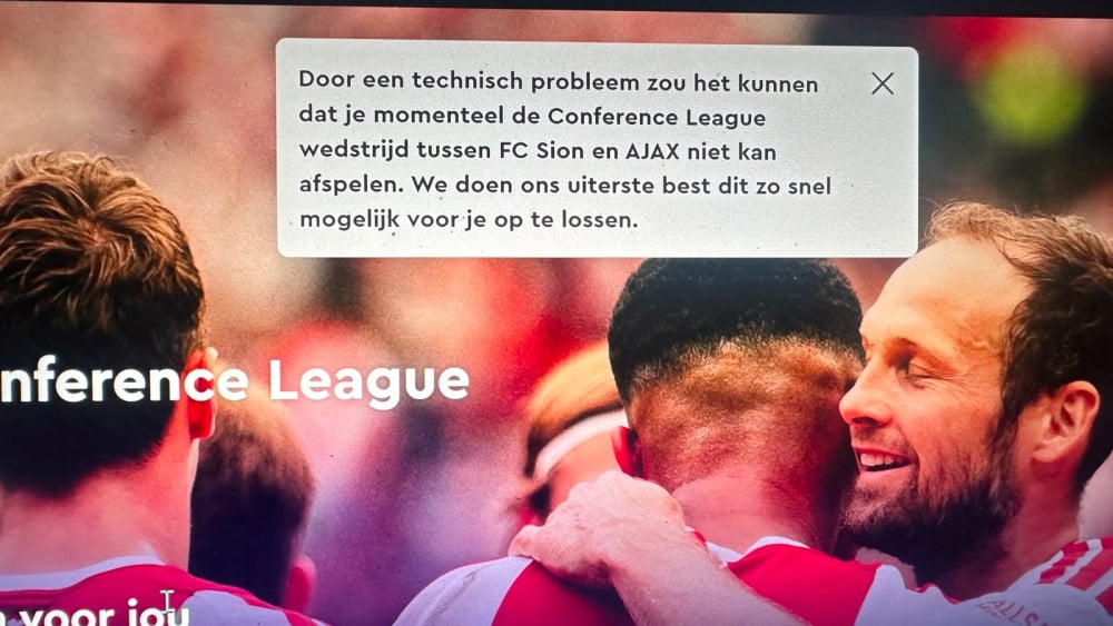 Talpa compensates all users of Ajax livestream match