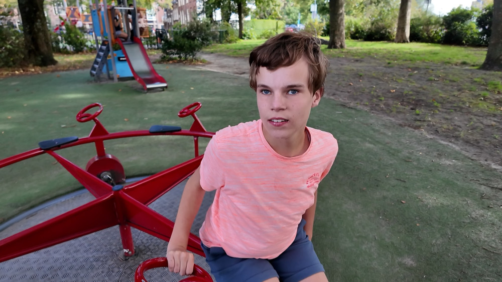 Kristian (15) can barely use Haarlem playgrounds due to his disability