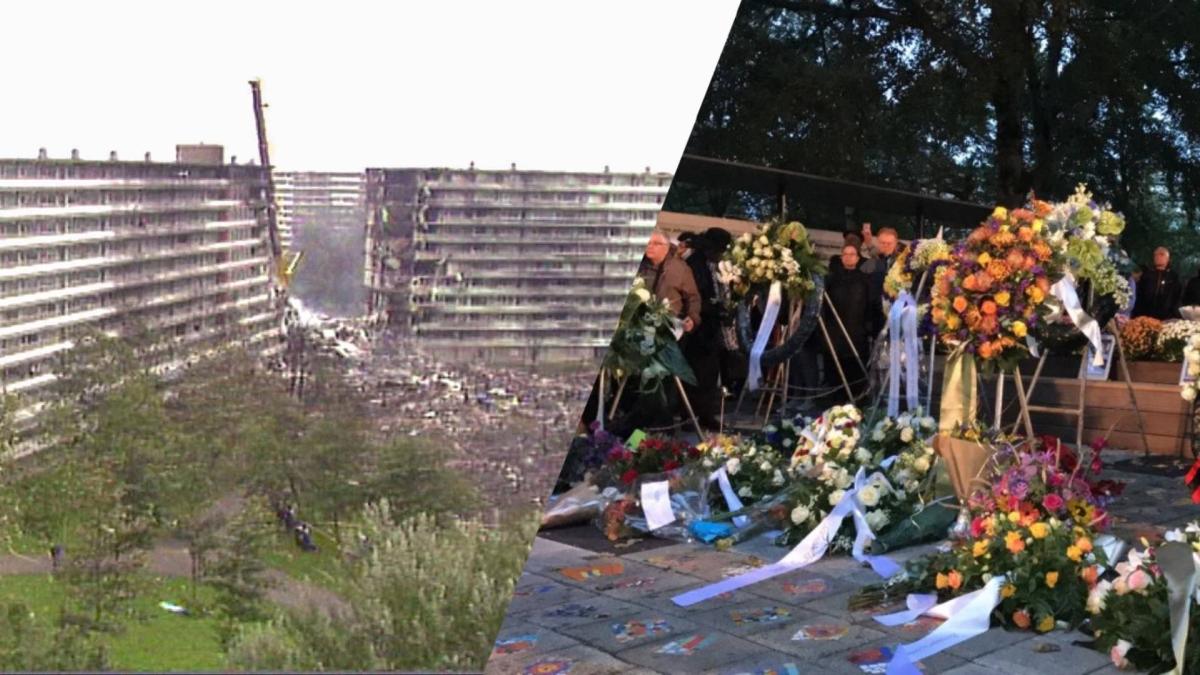 Bijlmervliegramp 34 jaar later herdacht in Amsterdam-Zuidoost