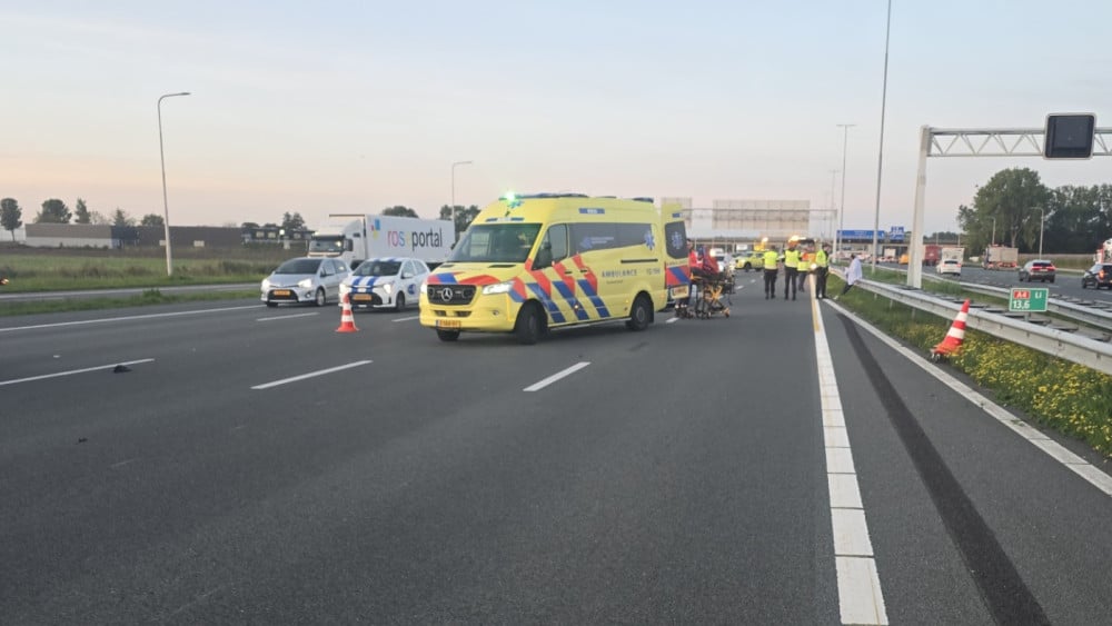 Major traffic jam on A4 near Hoofddorp-Zuid towards Amsterdam due to accident