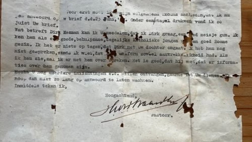 Love tragedy under the floorboards? Lenneke searches for descendants of mysterious letter